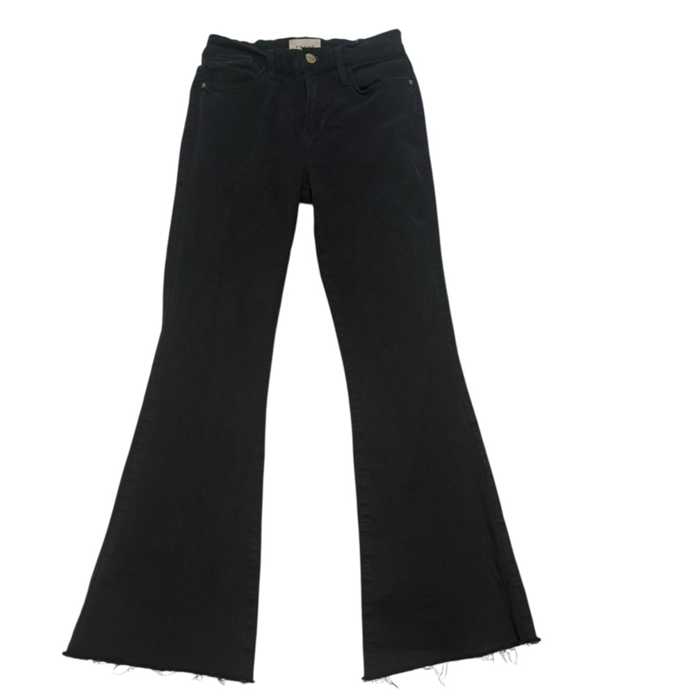Frame Denim Le High Flare Jeans size 27 inseam 29 inches. - Picture 2 of 8